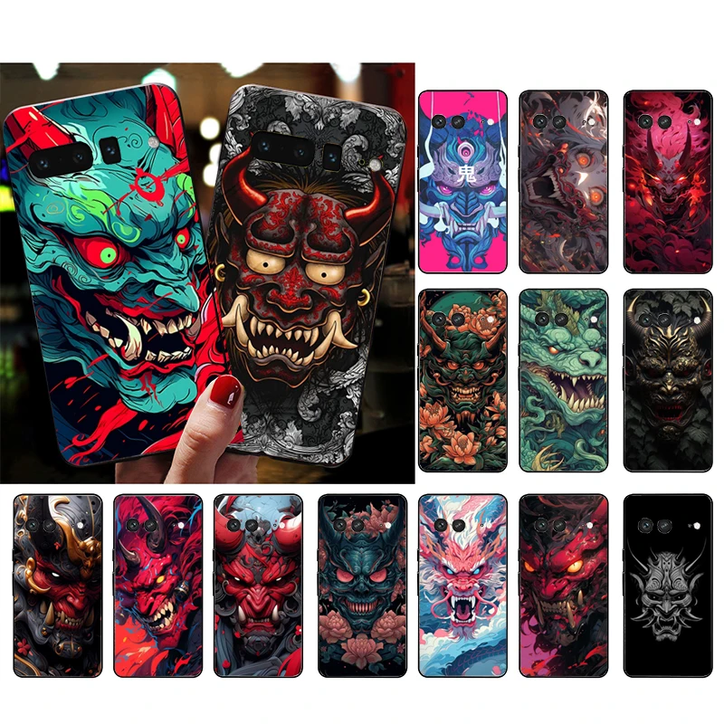Oni Mask Japan Art Phone Case Per Google Pixel 8 7 Pro 7A 7 6A 6 Pro 5A 4A 3A Pixel 4 Xl Pixel 5 6 4 3 3A Xl