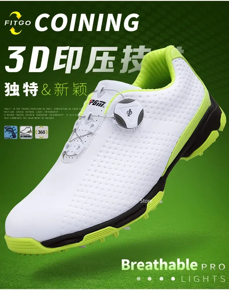 Description Picture 5 of itemPGM Golf Shoes Men's Sneakers Summer Sneakers Swivel Laces Breathable XZ095
