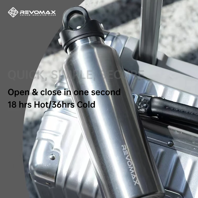 

Revomax New 950ml 32oz New style High quality vacuum flask insulated stainless steel thermos bottle big capacity vacuum flask