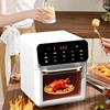 220V/12L Double layer visible air fryer Multi-functional oven Large capacity touch screen smart electric oven for home use 4