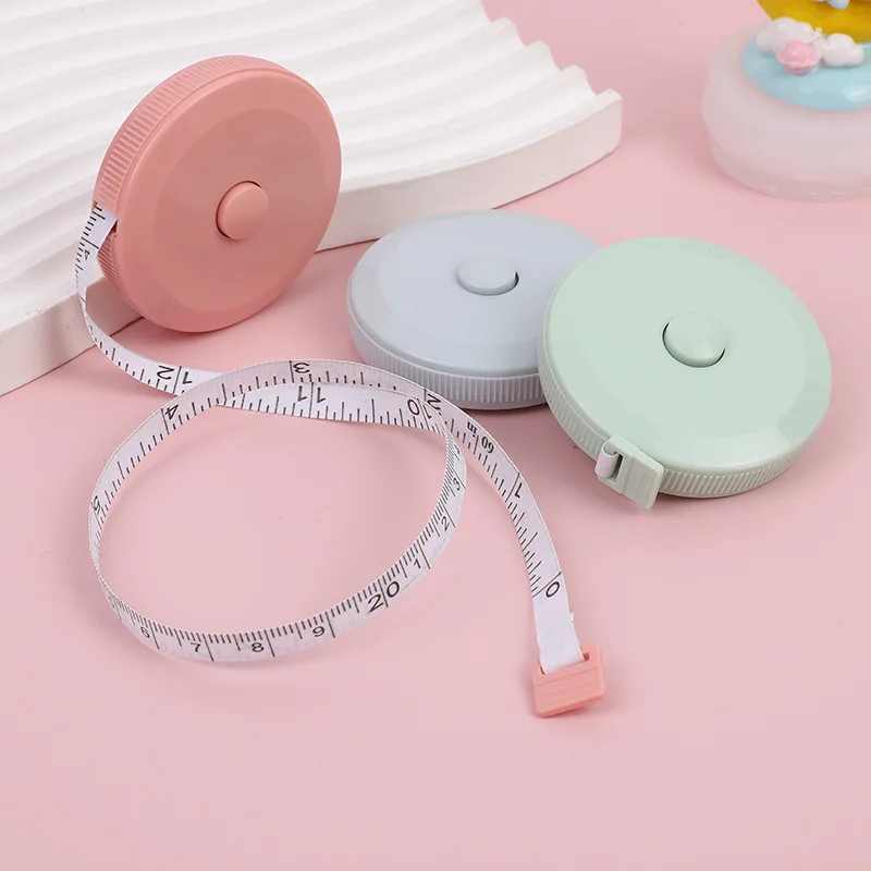 Solid Color Round Soft Tape Rulers Simple Body Sewing Flexible Measuring Tools School Student Supplies Gifts Tailor Craft tape measure ruler set