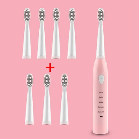 Sonic Electric Toothbrush Rechargeable Tooth Brushes Washable Electronic Whitening Teeth Brush Adult Timer Brush