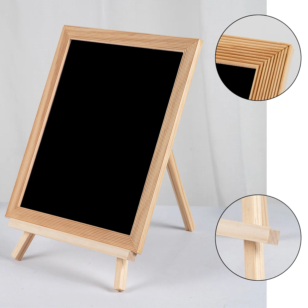 Children Drawing Board Kids Art Easel Single Sided Magnetic Writing Blackboard Bracket For Kids Gift Black Writing Blackboard children wipeable recycled double sided drawing album graffiti board kids toys