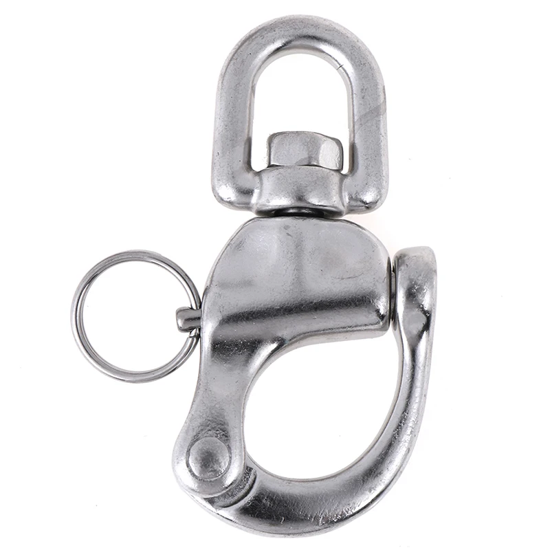 

Stainless Steel Ring Type Rotating Spring Shackle Snap Shackle Hand Pulled Quick Hanging Shackle Hook
