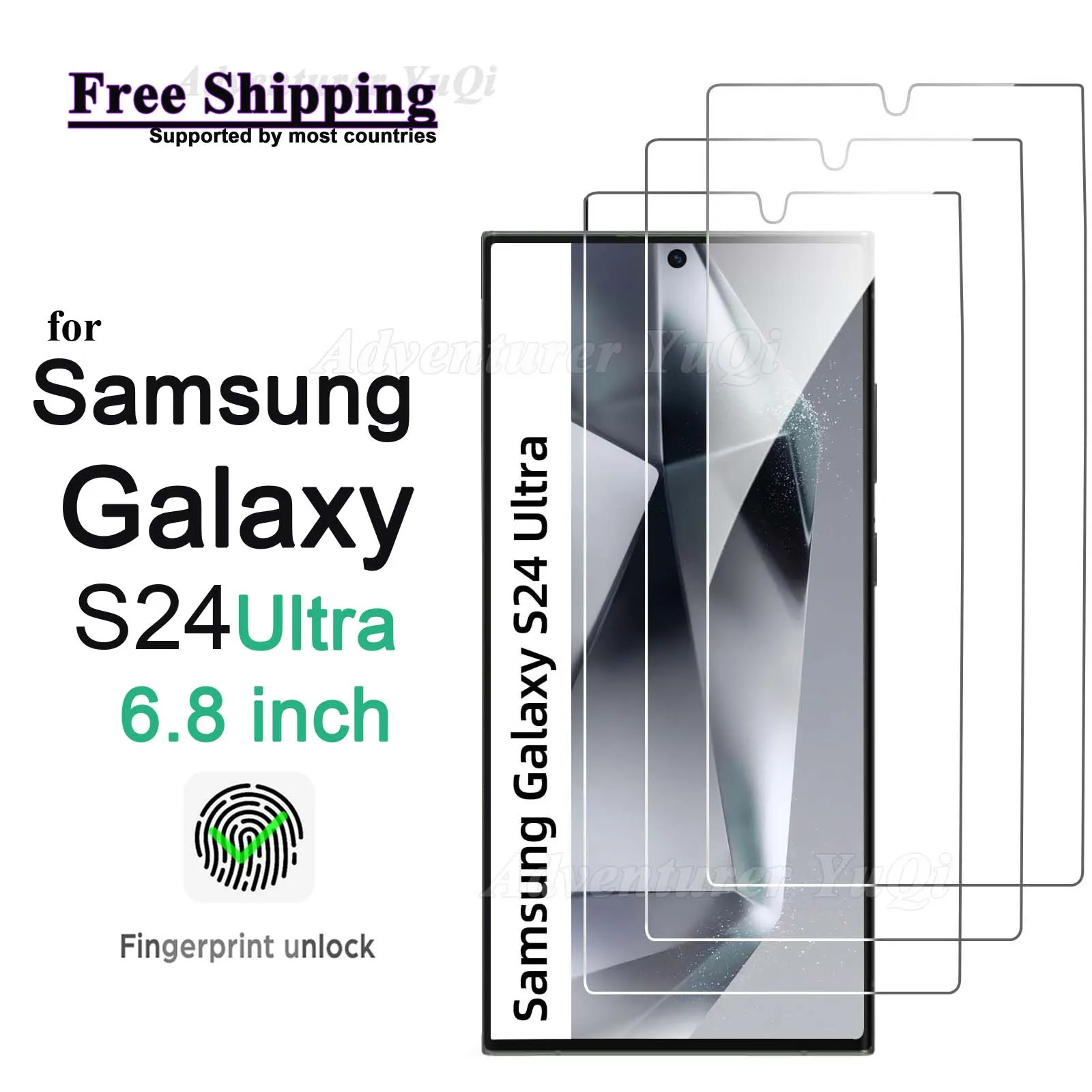 Premium Tempered Glass Screen Protector - HD Clarity, 9H Hardness, Anti-Scratch, High-Definition Crystal Film, Easy Unlock