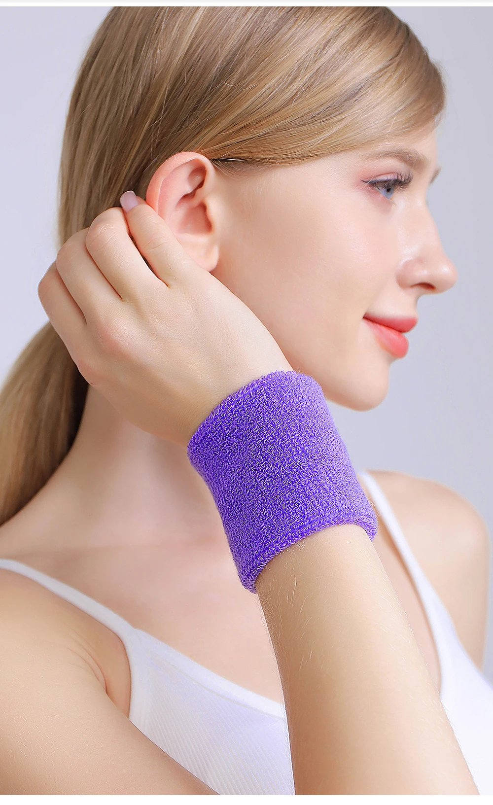 1/2 Stück Fitness-Armband, Handgelenkstütze für Tennis/Basketball/Volleyball, Sportschutz-Schweißband, Handgelenkschutz für das Fitnessstudio – Detail 13