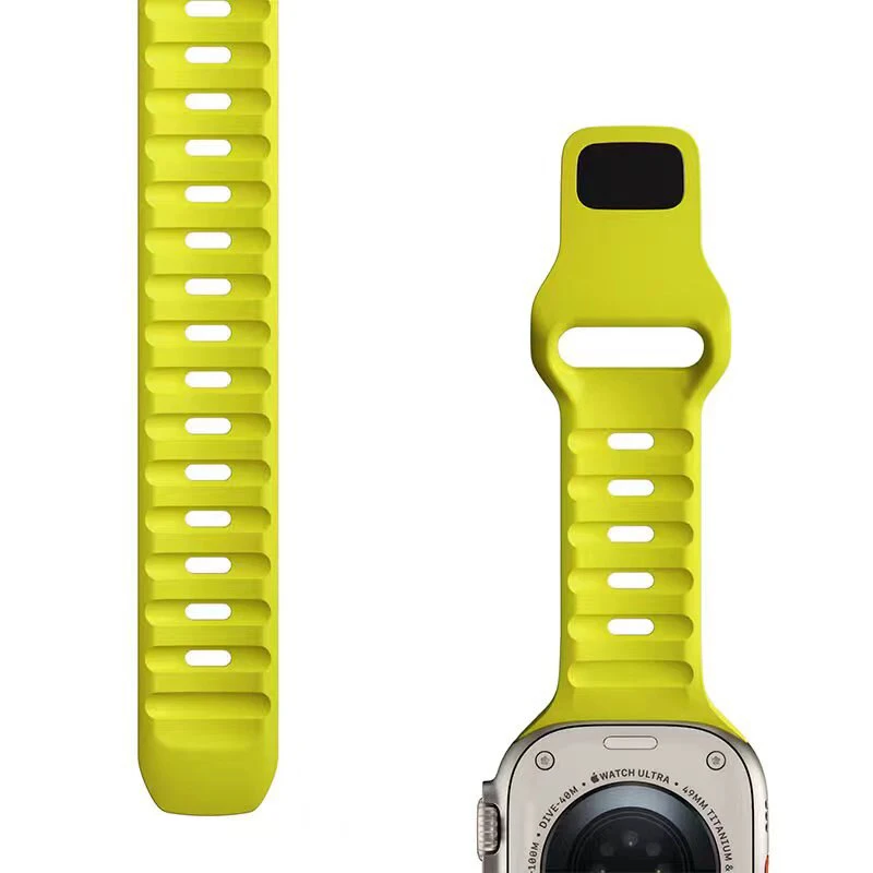 Silicone Band For Apple Watch Strap 38 40 41 42 44 45 49mm Sports Bracelet For Apple iWatch Series Ultra 9 8 7 6 SE 5 4 Bracelet