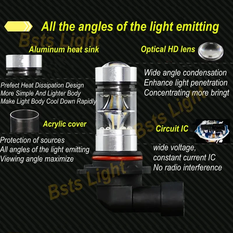   LED , Chevy Camaro 2010 2011 2012 Ȱ , 12-24V, 2X, 6000K, P13W