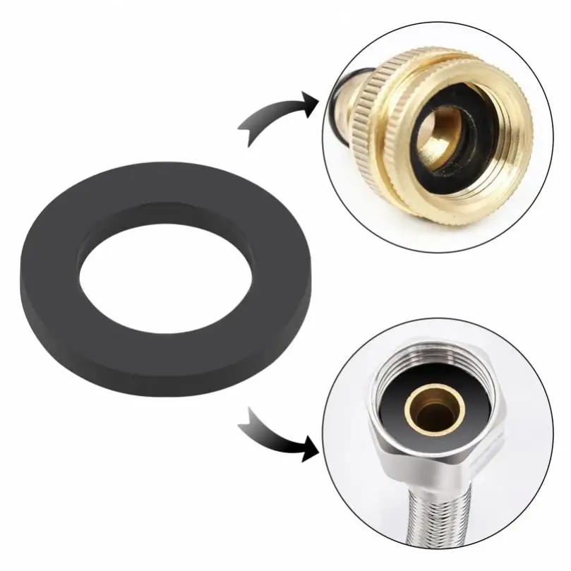 O Ring Sealing Washer 30pcs 1/2 inch Flat Rubber Seals Gasket for Water Tap Connection Faucets Shower Head Hose Plumbing