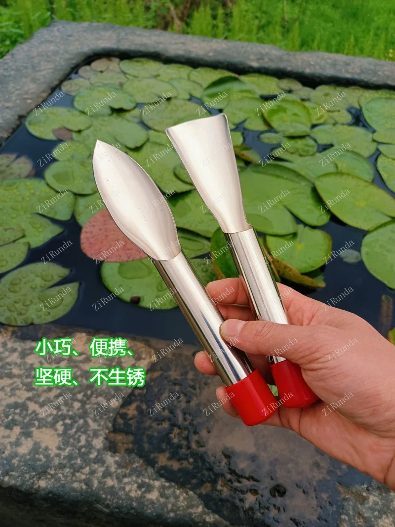 *Soil digging tip shovel Flower gardening shovel Stainless steel flat head shovel Small integrated molding household 6