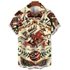 Humanities Theme 3D Printed Men Shirt Man/Women Casual Fashion Short Sleeves Shirts Lapel Button Tops Oversized Unisex Clothing 1