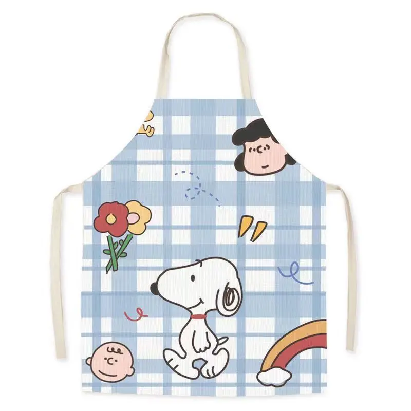 Snoopy Apron Cartoon Children's Adult Kitchen Apron Cute Chef Cooking  Accessories Antifouling Sleeveless Kitchen Supplies Gift