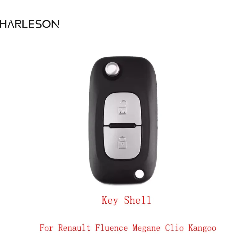 2/3 Buttons Filp Car Remote Key Case shell for Renault Fluence Clio Megane Kangoo Modus Auto Key With HU83/NE73/VA2 Blade