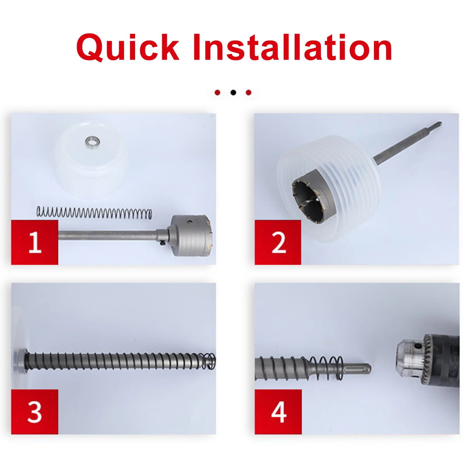 Jeanoko Capteur De Poussière Pour Scie-cloche, Trou Collecteur De Poussière, Housse De Protection Durable Transparente Anti-poussière Pour Perceuse Au Plafond