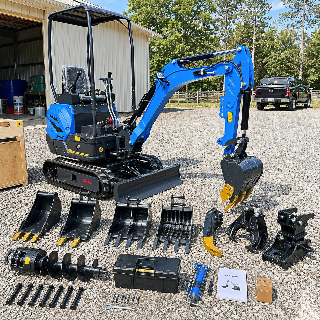 Kompakter Mini-Bagger nach Maß, kleiner Raupenbagger, CE-zertifizierter Hydraulikbagger mit Schnellwechsler für Landschaftsbau und Bauarbeiten