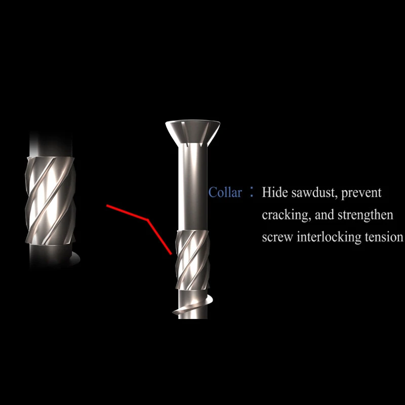 40PCS 50/60/70/80mm Torx Slot Knurled Type Screw 410 Stainless Steel Wood Deck Screws Self Tapping Screw