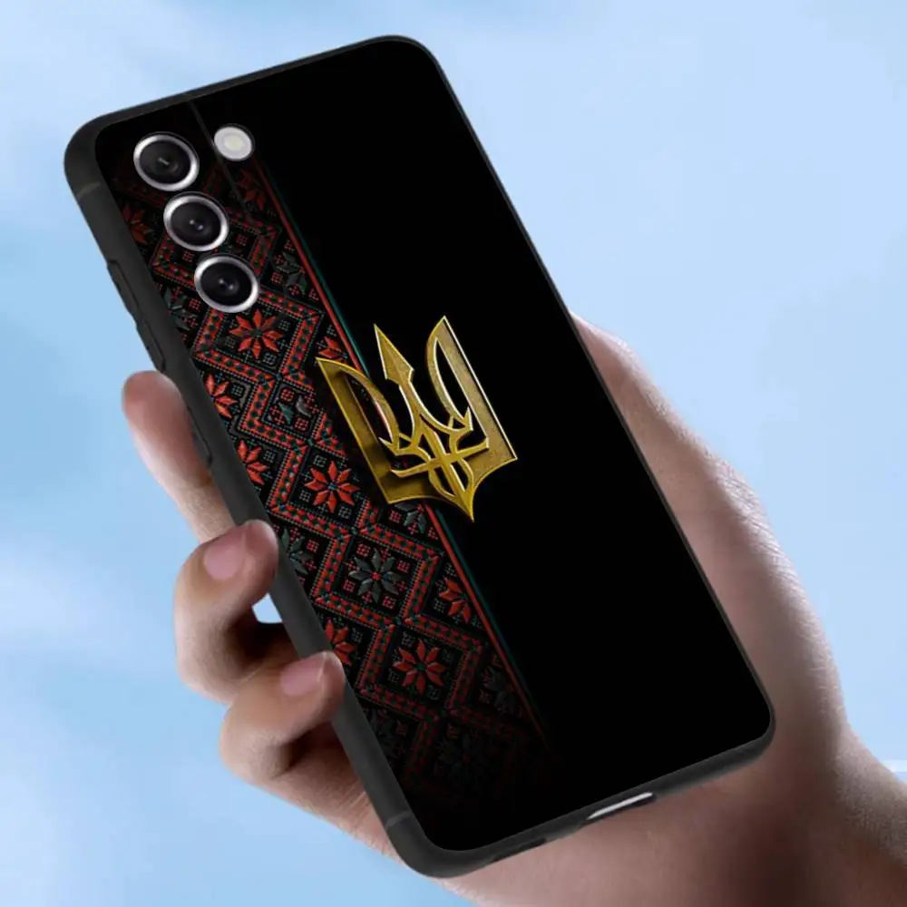 Ukrainian Flag & Girl Design TPU Soft Phone Case Cover