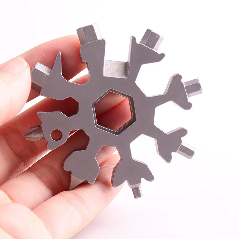 

Universal Portable 18 In1 EDC Snowflake Torque Wrench Multi Tool Stainless Steel Tools Set Multifunction Hand Tools Manual Tool