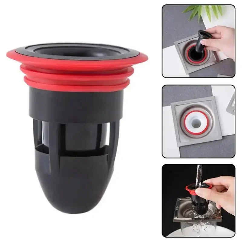 Bath Shower Strainer Kitchen Bathroom Water Drain Filter Cover Plug Trap Siphon Sink Insect Prevention Deodorant Drain Plug