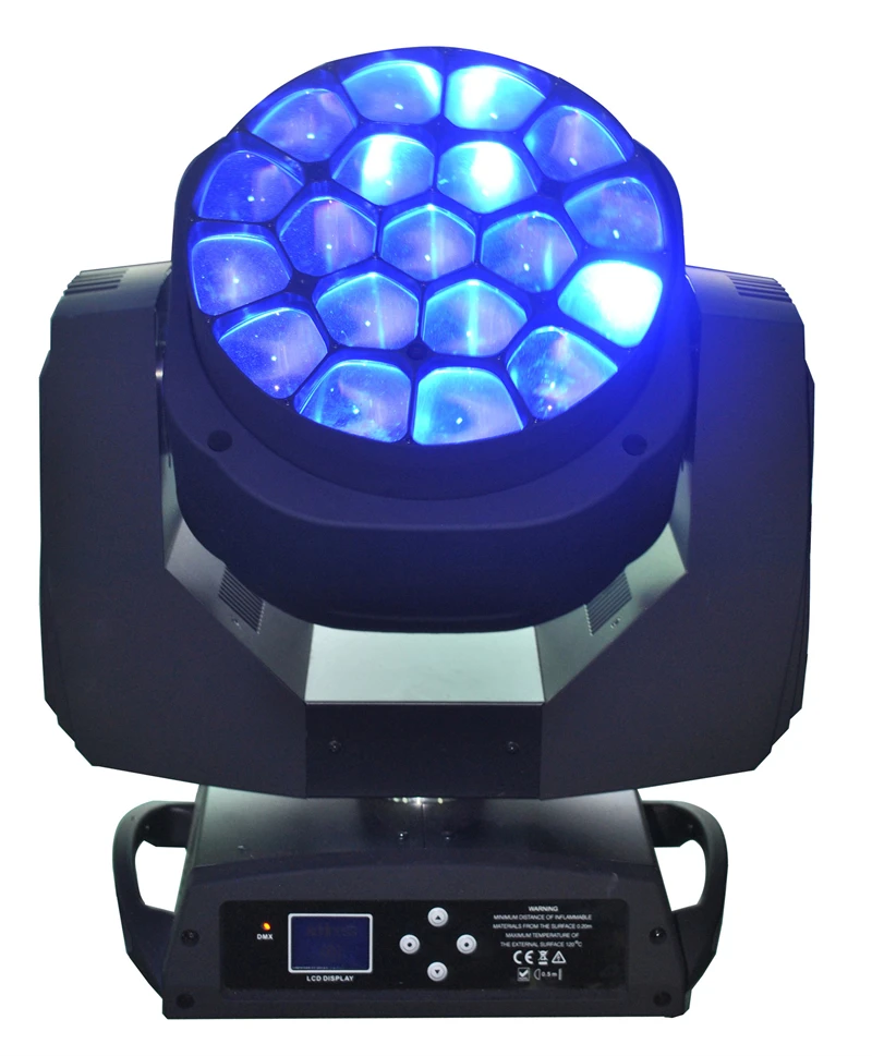 

6pcs Bee Eye led Moving heads Dj 19*15W led rgbw 4in1 B EYE Beam Clay Paky beam led Moving Head Light