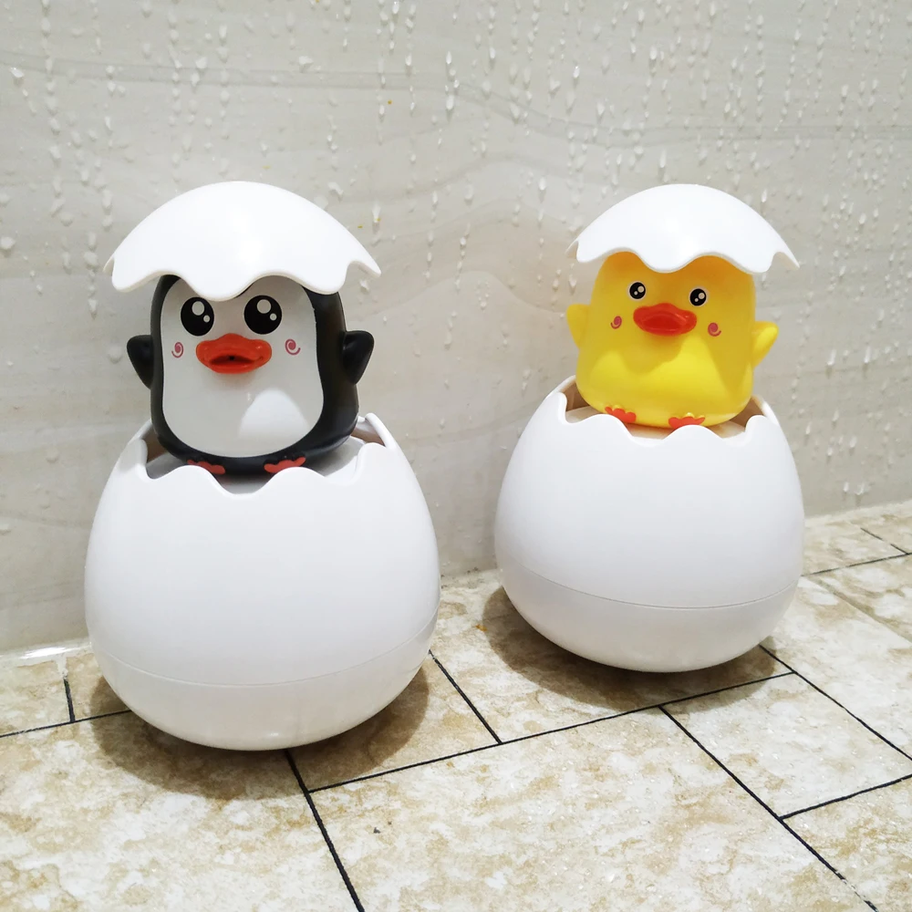 Baby Bathing Toy Kids Cute Duck Penguin Egg Water Spray Sprinkler Bathroom Sprinkling Shower Swimming Water Toys For Kids Gift — view 5