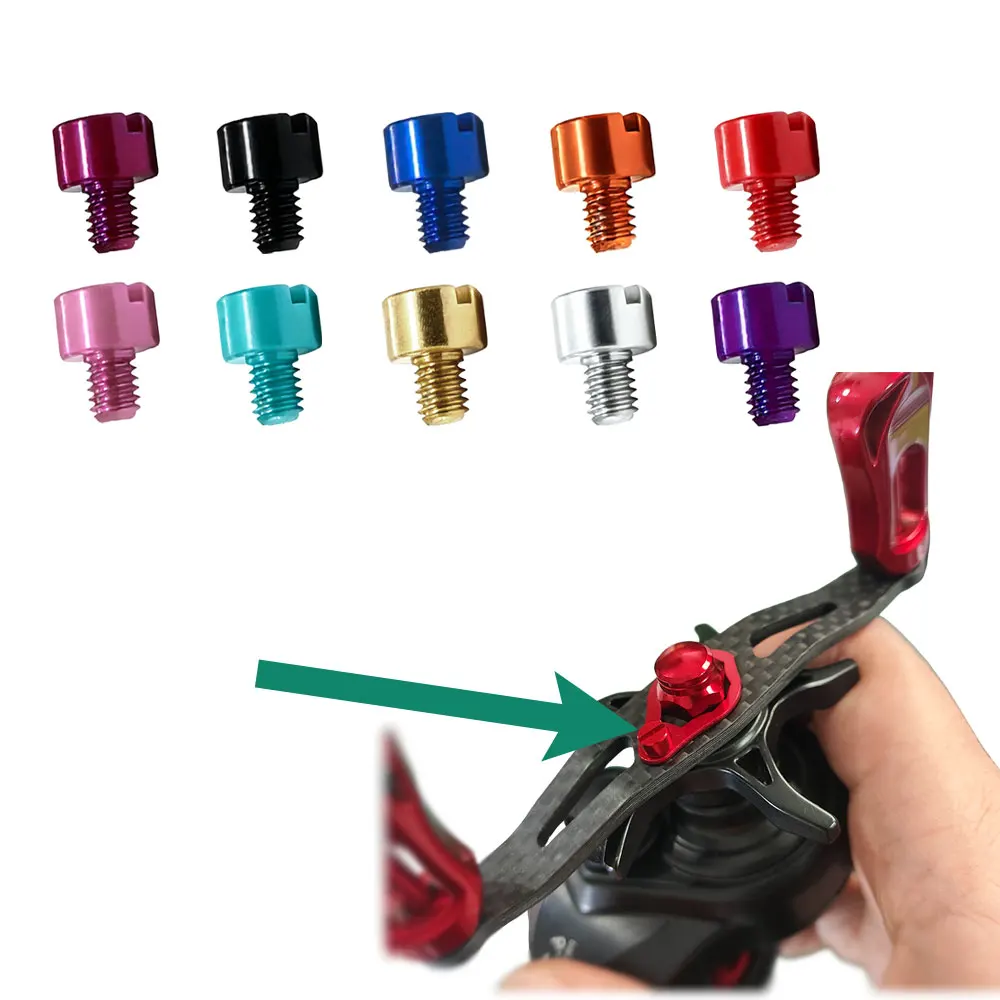 Baitcasting-Rolle Griff Mutter Halter Schraube Griff Sicherungsschraube Angelrolle Ersatzteil Sicherer Verschluss für die Wartung der Rollen – Detail 2