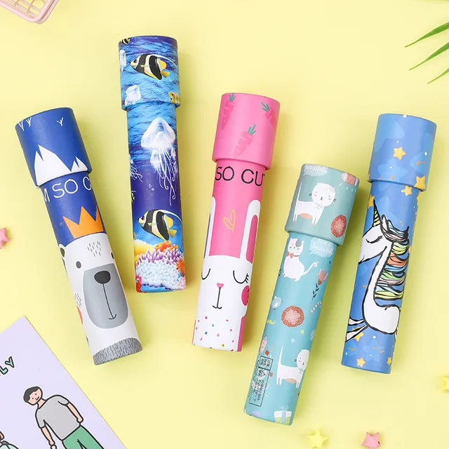 1pcs Kaleidoscope classic nostalgic child science experiment toys parent-child interactive educational toys magical change gift 4