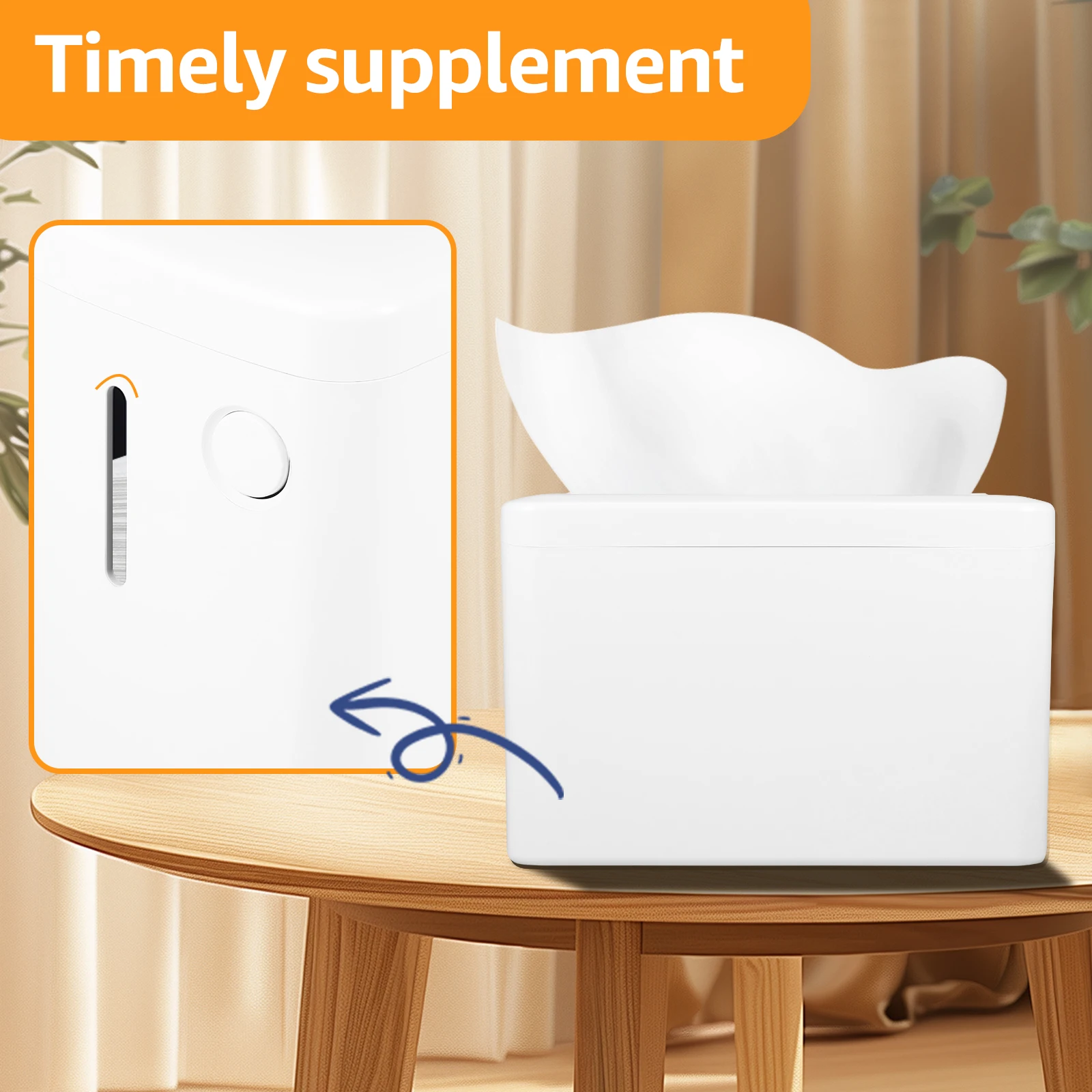 Countertop Paper Towel Dispenser WaterproofVisual Hand Towel Dispenser with Side Clear Window Napkin Dispenser for Home Hotel 4