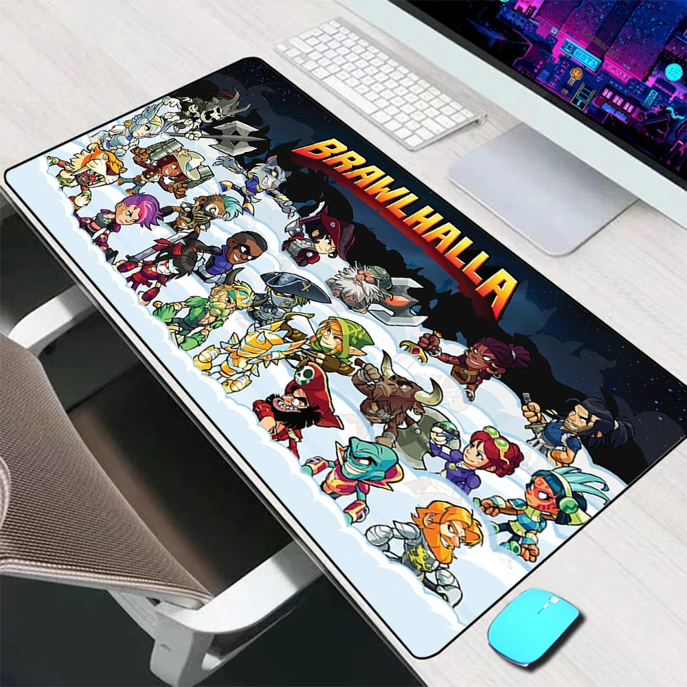 Brawlhalla Gaming Mouse Pad with Stitched Edges Non-Slip Base Brawlhalla  Waterproof Keyboard Pad Desk Mat for Gamers Office and Home : :  Electronics