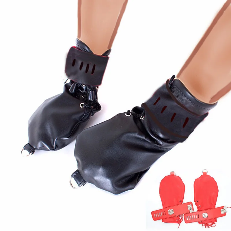 Bdsm Dog Slave Unisex Leather Dog Paw Crawls Gloves Fetish Puppy Play