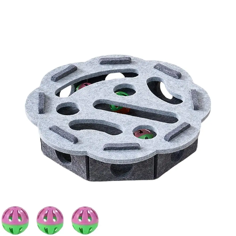 צעצוע פאזל חתול אינטראקטיבי תיבת פאזל חתול תרגול צעצוע ומשחקי חושים לחתולים פנימיים כיף מוחי טיזר לחתולים חכמים