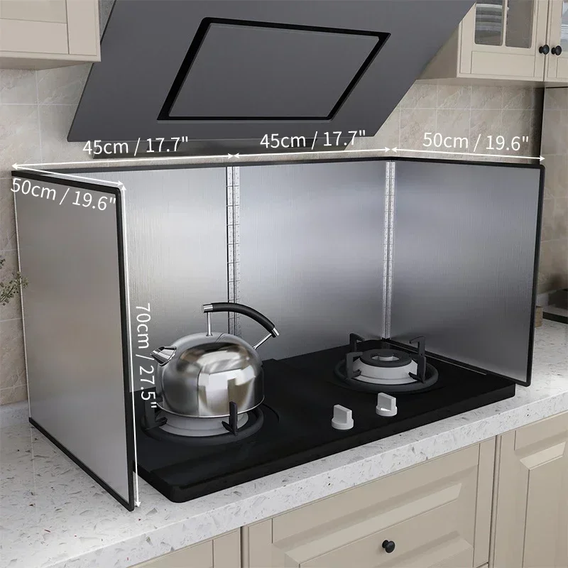 Kitchen Splatter Guard for Cooking, Stainless Steel Splatter Screen for Frying Anti Oil Grease Splash Shield Sheet Stove Top