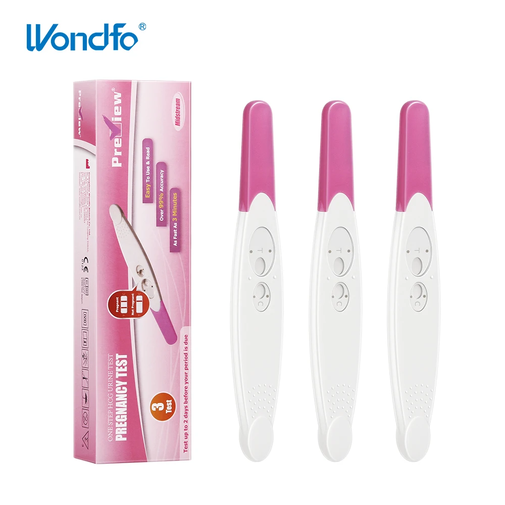 Wondfo 3 шт. тест на беременность ранний результат-Экстра чувствительный HCG моча