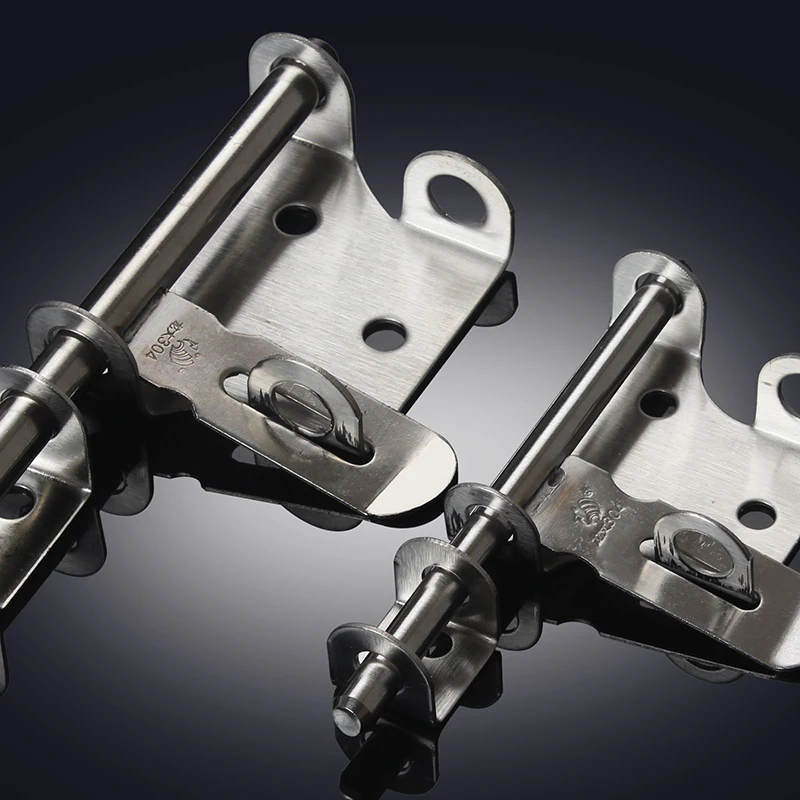 Anti-Theft Big Iron Gate Buckle Stainless Steel Pin Bolt Thickened Bolt304Front Door Lock Welding