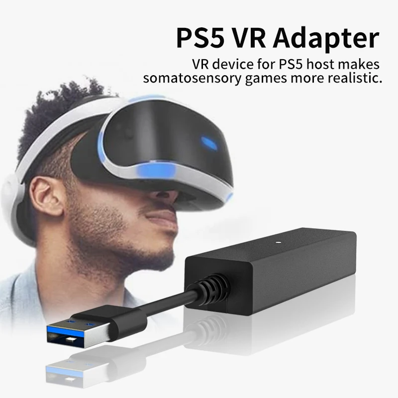 For PS5 VR Adapter Cable Mini Camera Adapter Connector CFI ZAA1 for tp5-1501s-ps5-charging-base-ps5-ps4-game-accessories-dobe-videogame