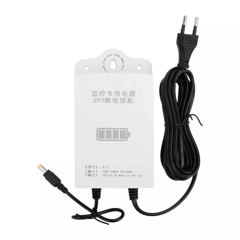 12V 1800mah UPS Uninterruptible Power Supply Monitoring Power Regulated Supply For Wifi IP Camera US EU-Plug