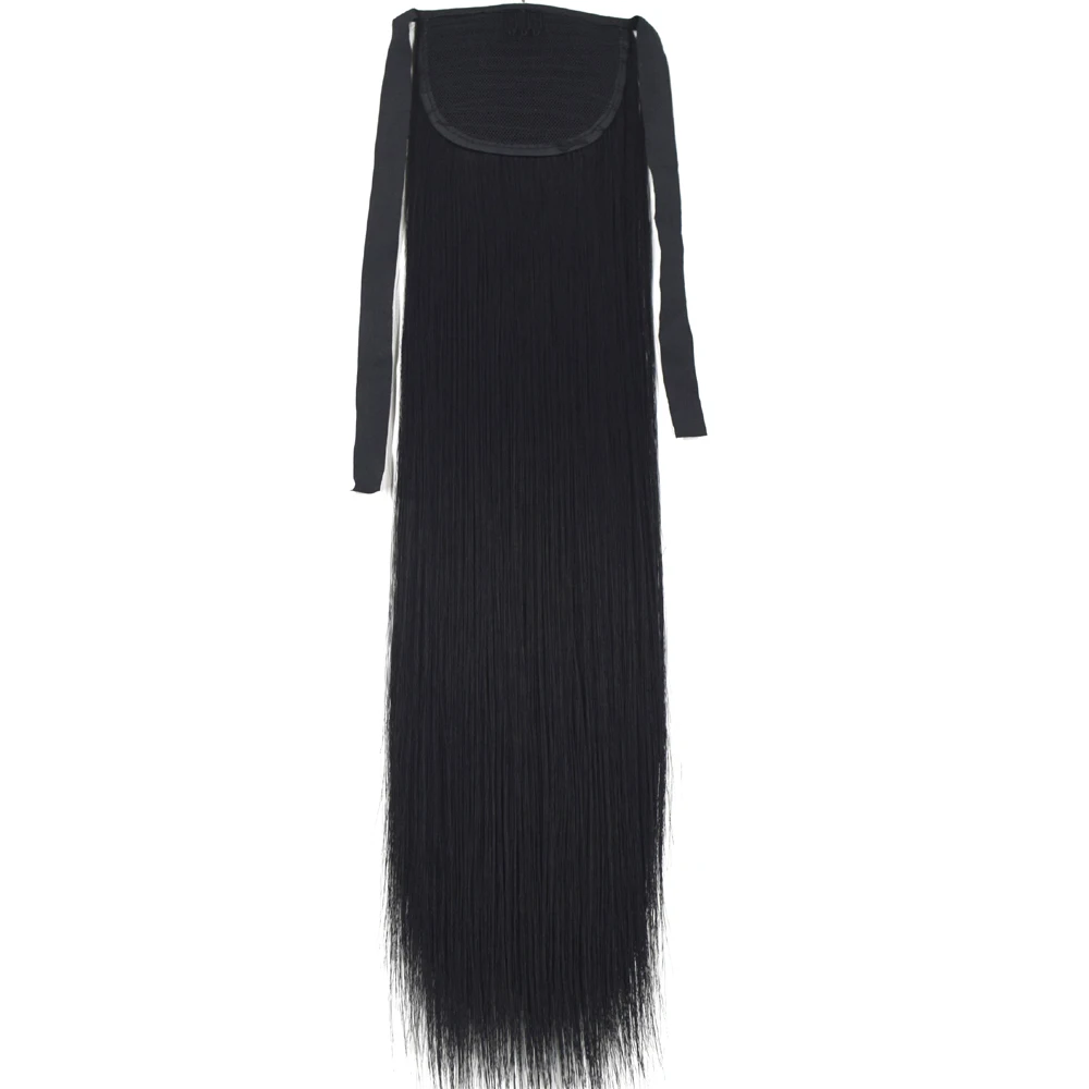 Fake Hair Extensions Synthetic Hair Fiber Heat Resistant Ribbon Ponytail 1006