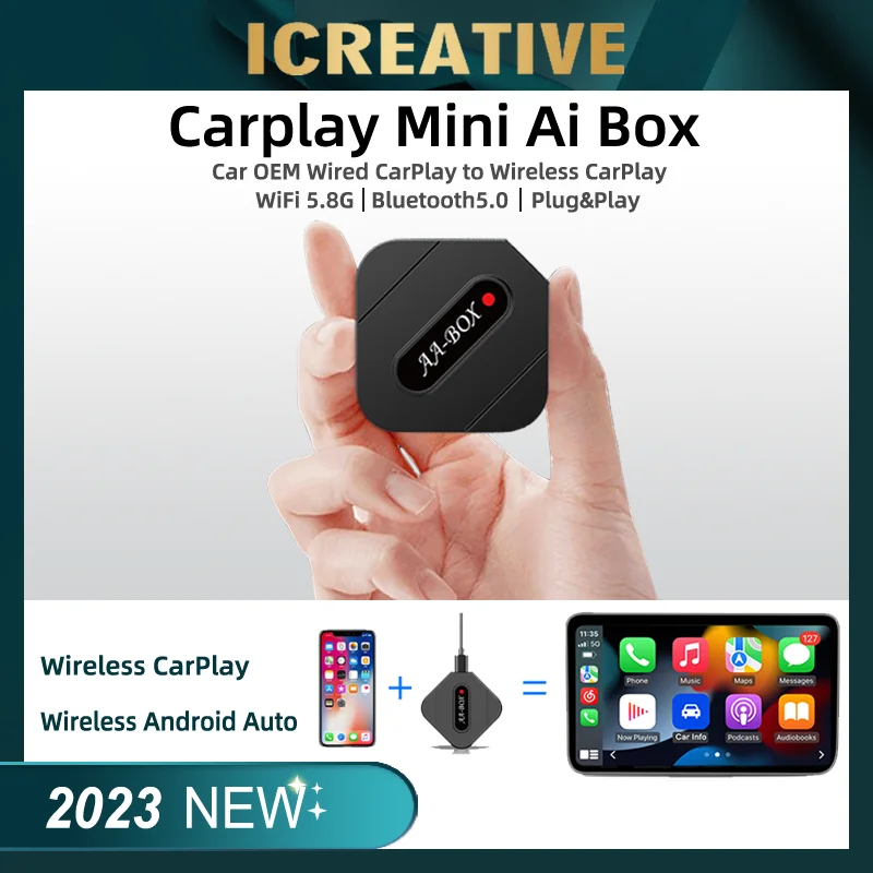 Mini Ai Box Usb Plug And Play For Apple Carplay Ai Box Car Oem Wired