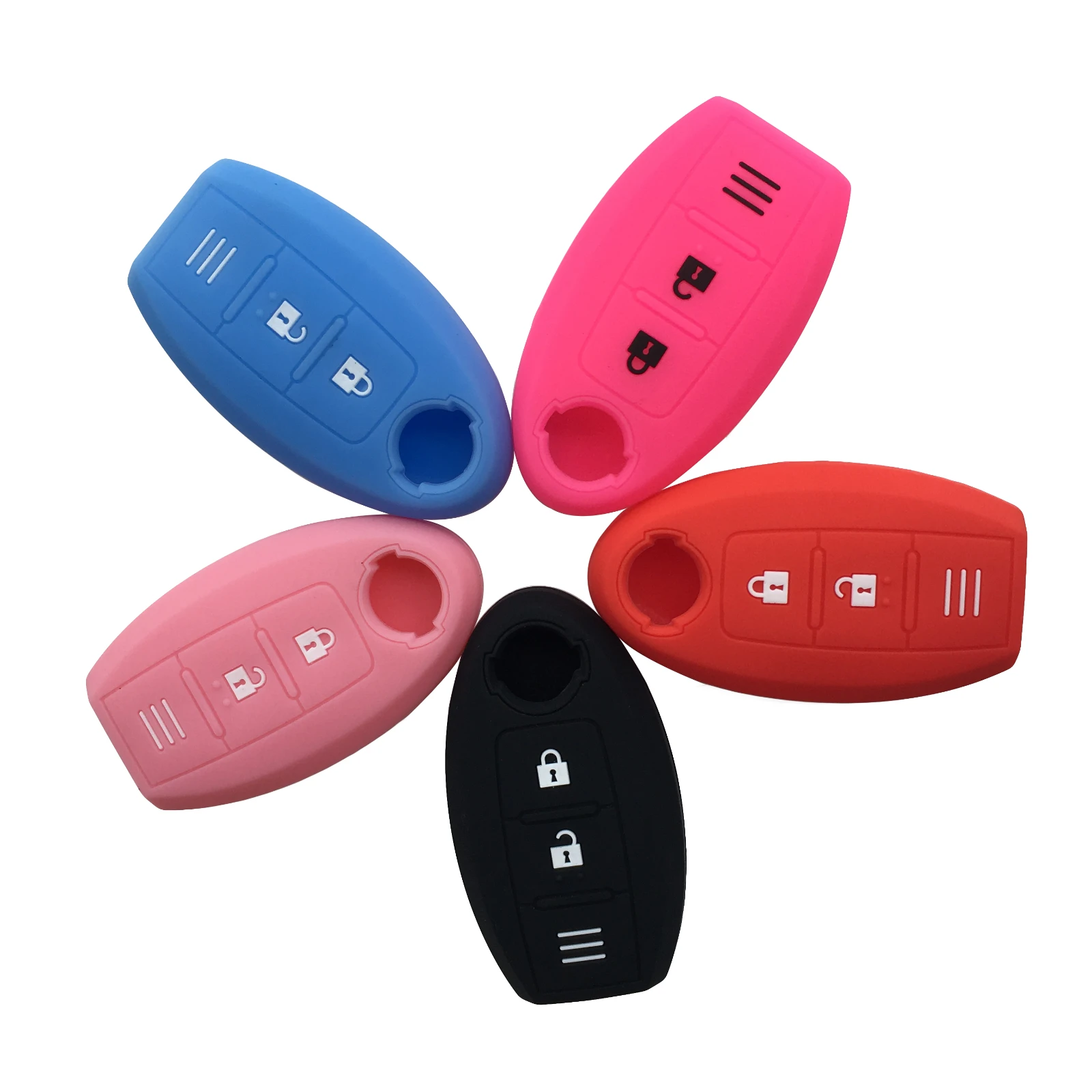 Silicone Car Key Case For Nissan Qashqai J10 note e11 Teana j32 Pulsar March Micra Juke Sylphy XTRAIL Bluebird Remote KEY Cover key case cover key case remote control case cover