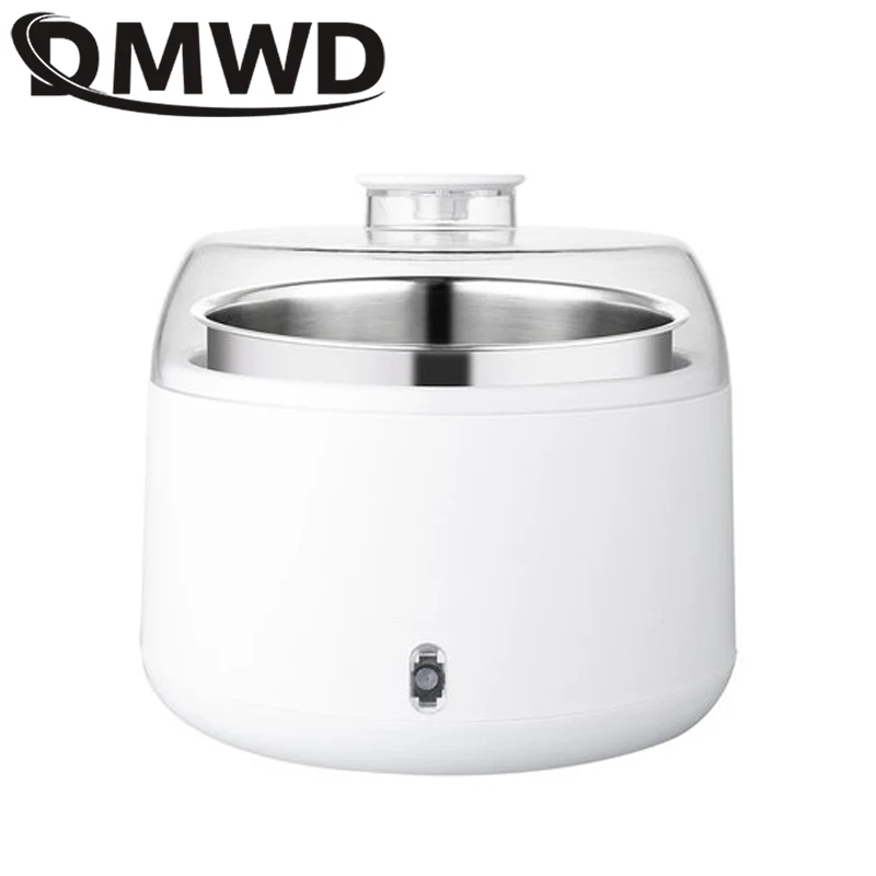 DMWD Multifunctional Mini Yogurt Maker 1L Stainless Steel Liner Leben Ferment Machine Automatic Natto Rice Wine DIY Yogurt Tools 5