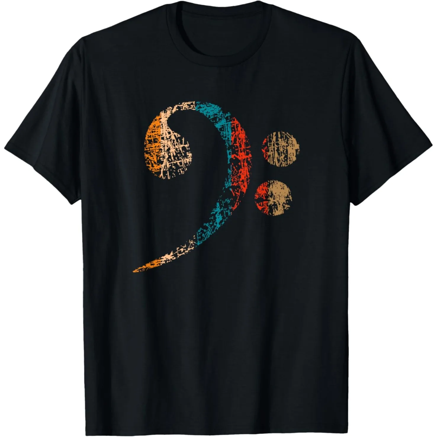 Vintage-T-Shirts für Bassisten und Musiker mit Bass-Schlüsselmotiv. Tolle Geschenkidee für Weihnachten. Gitarren-Humor-T-Shirt, kurzärmelig, lockere Kleidung