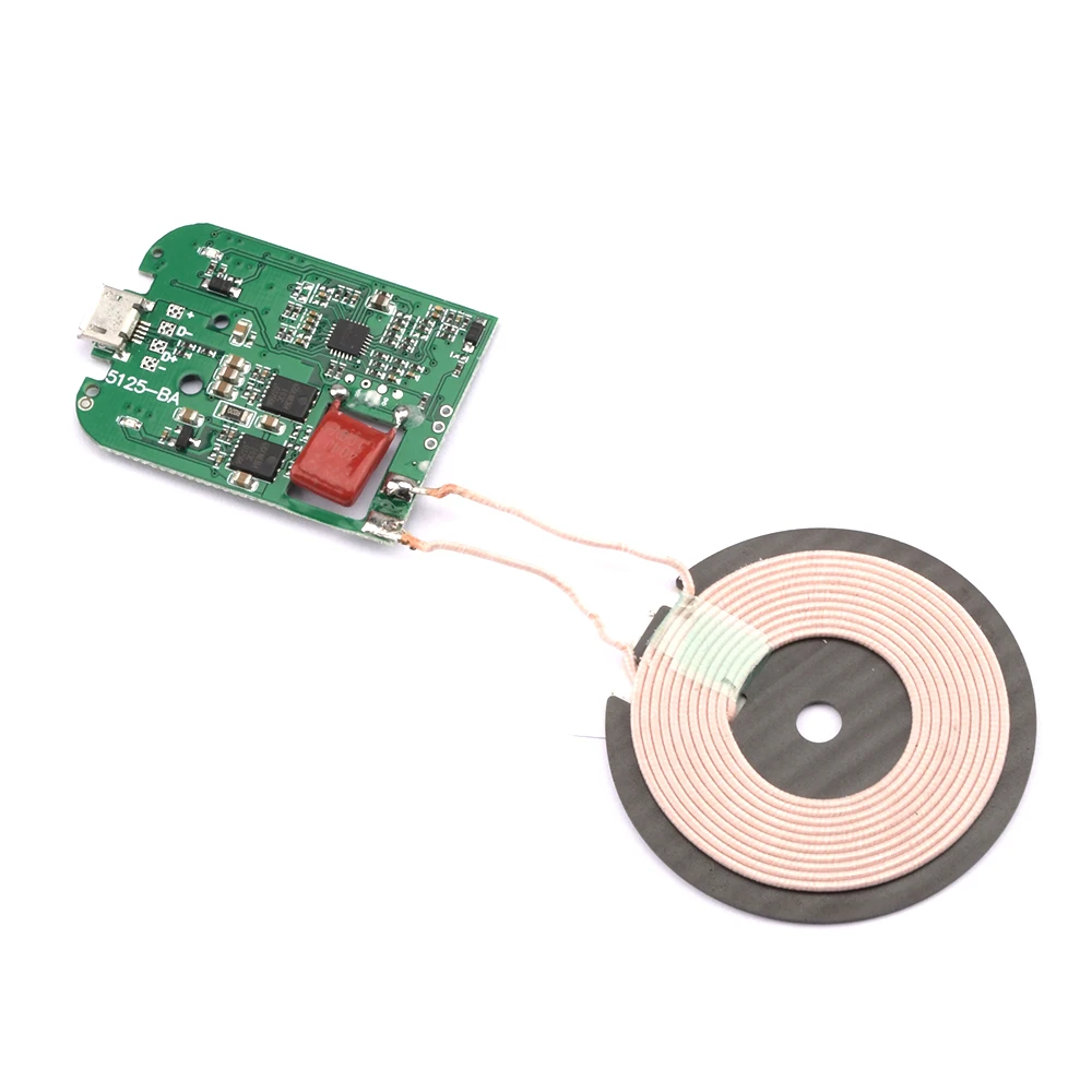 Universal Portable Fast Charging Wireless Charger DIY Kit - Transmitter Module with Coil Circuit Board
