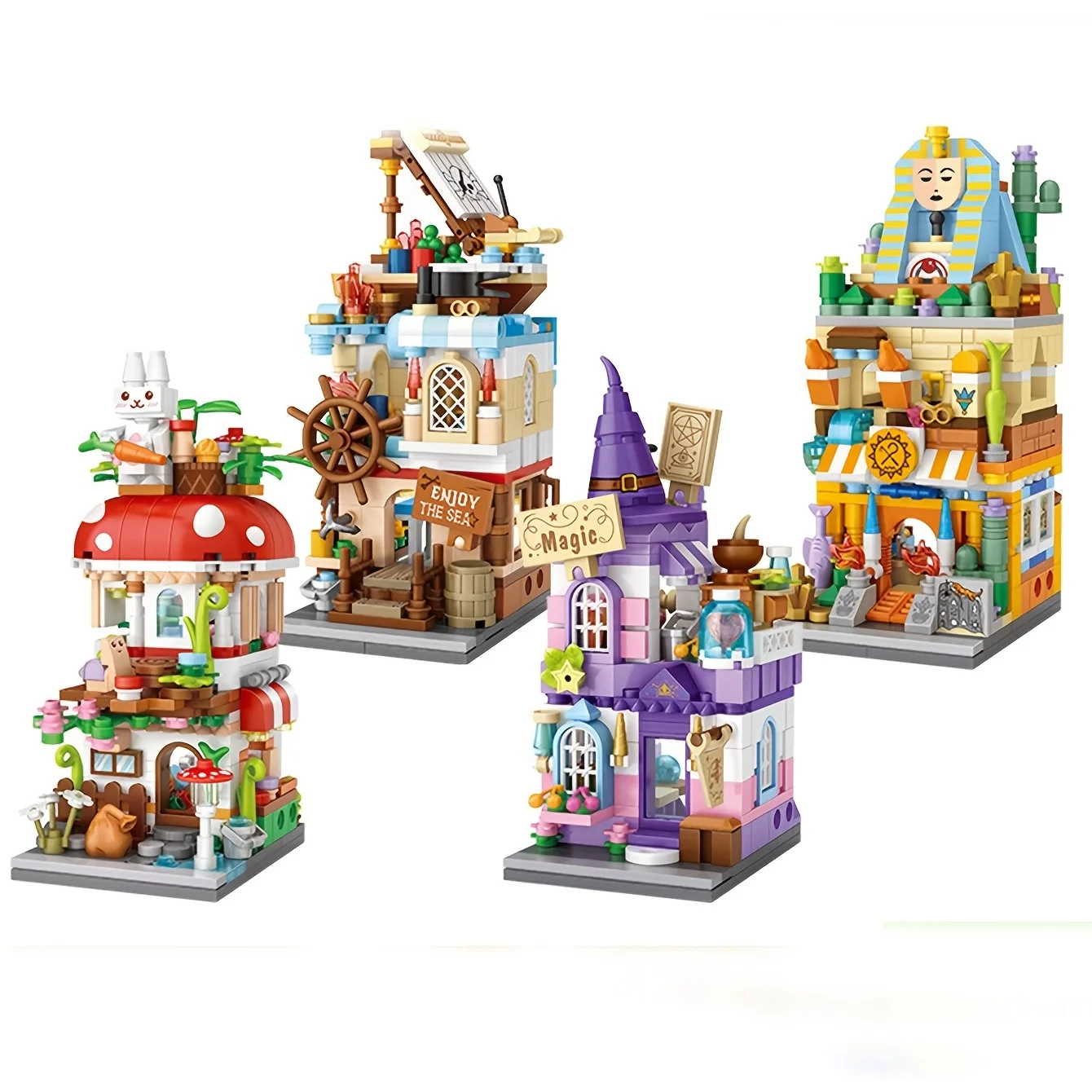 GetYourOwnMushroomHouseBuildingBlocksMagicRoomToyBricksCuteGiftforThanksgiving