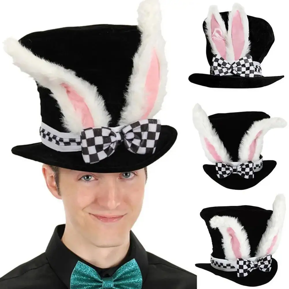 

Rabbit Ear High Formal Hat For Kids Men's Adult Easter Velvet Props Party Decorations Costume Holiday Fashionable Comfortable Cu