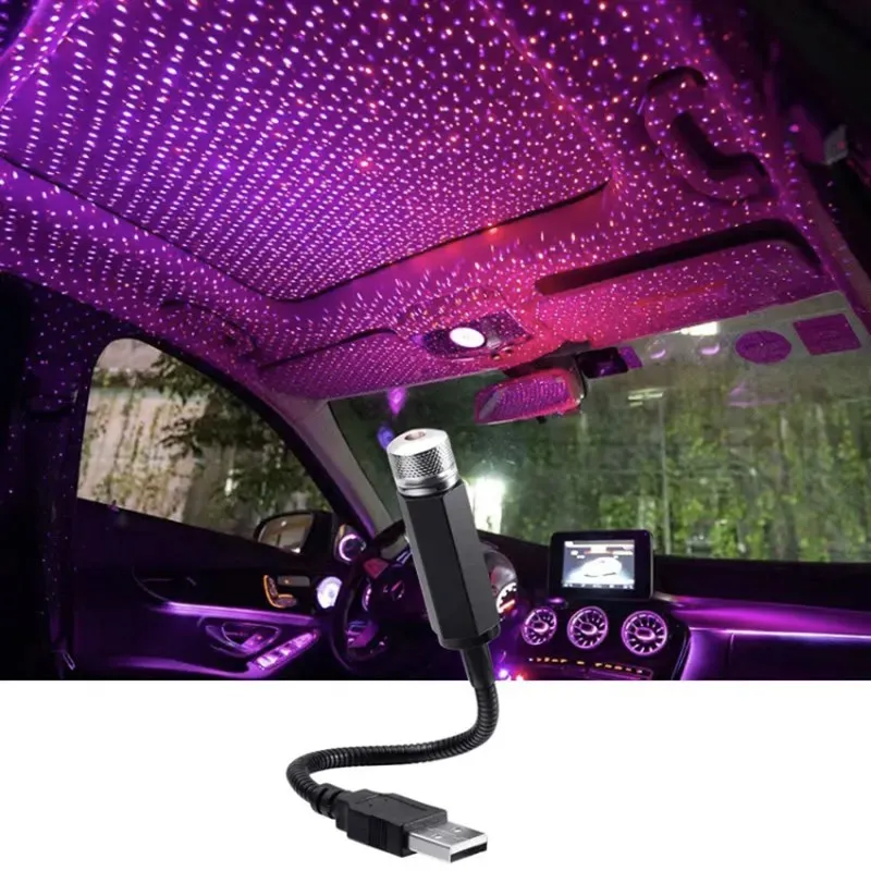 Car Roof Star Ambient Light Romantic USB Night Atmosphere Lamp Home