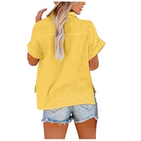 Short Sleeve Tops Tee Women Blusas Summer Loose Ladies T-Shirts Cotton Linen Blouse Woman Clothing Casual T Shirt Camisas Mujer - Image 6
