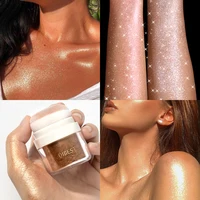 Fashion Highlighter Powder Body Glitter High Gloss Glitter Powder Shimmer Sparkle Powder Makeup For Face Body Highlight Makeup 2