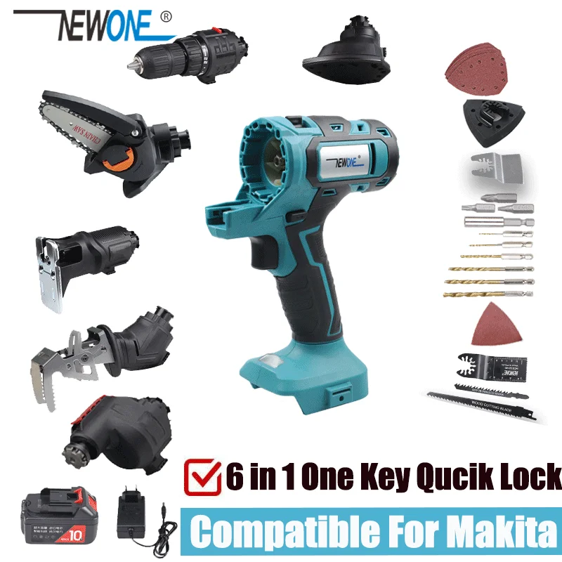 oxiderer mineral I stor skala Compatible For MAKITA 18V Multifunctional Power Tool Drill, Jig Saw,  Reciprocating Saw, Oscillating Tool, Sander Attachments Set _ - AliExpress  Mobile