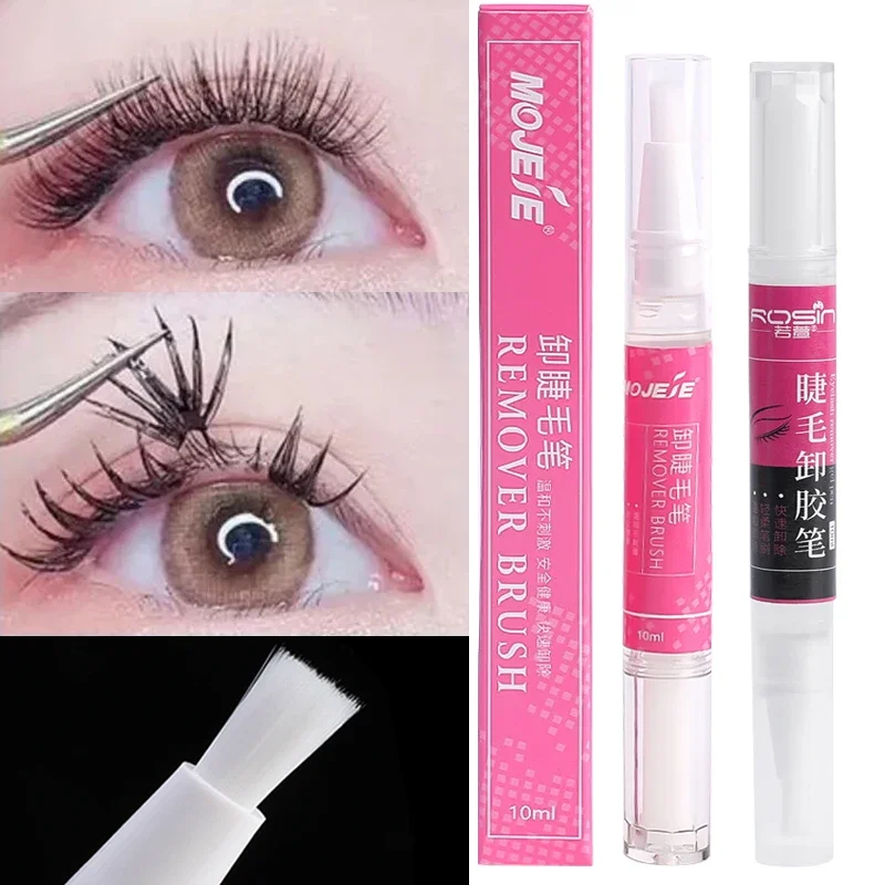 10ML Non-irritating Eyelash Extension Glue Remover Cream Pen Quick Drying Adhesive Transparent Gel Remover Eyelashes Makeup Tool professional eyelash remover zero stimulation quick removing cream eyelashes extension glue gel remover fragrancy jelly 10ml