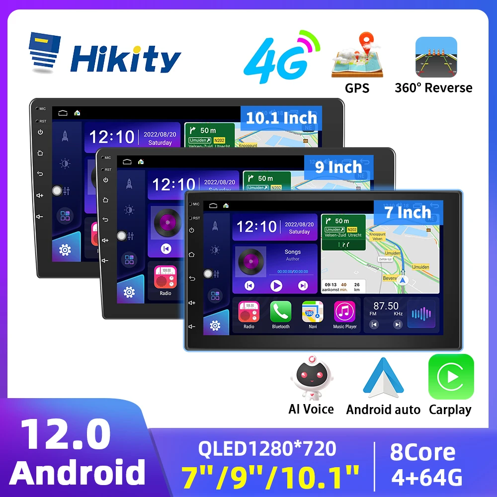 

Hikity Android 2 Din Автомобильный мультимедийный видеоплеер автомобильное радио стерео для Volkswagen Toyota Nissan KIA Ford Honda, Lada